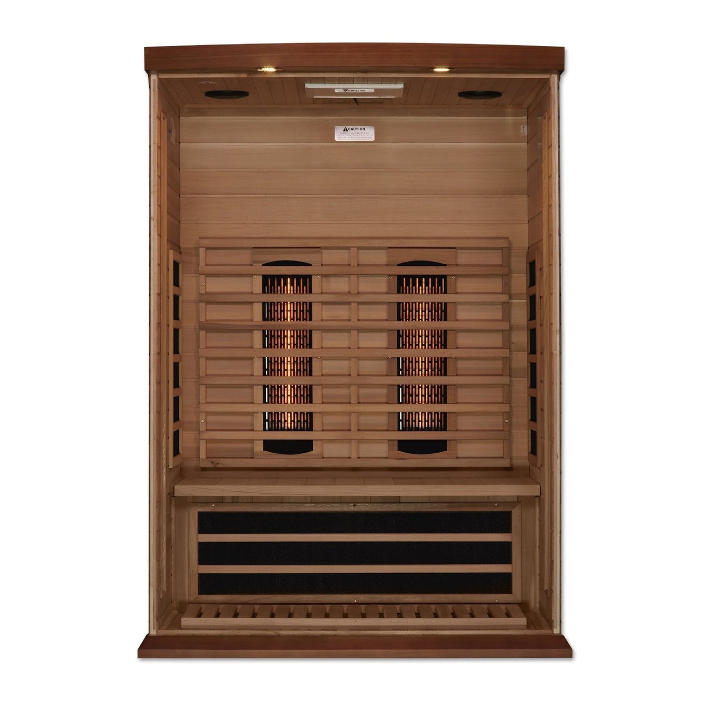 Golden Designs Near Zero EMF 2 - Person Maxxus Full Spectrum FAR Infrared Sauna with Red Cedar Wood | Model: MX - M206 - 01 - FS CED || - MX - M206 - 01 - FS CED