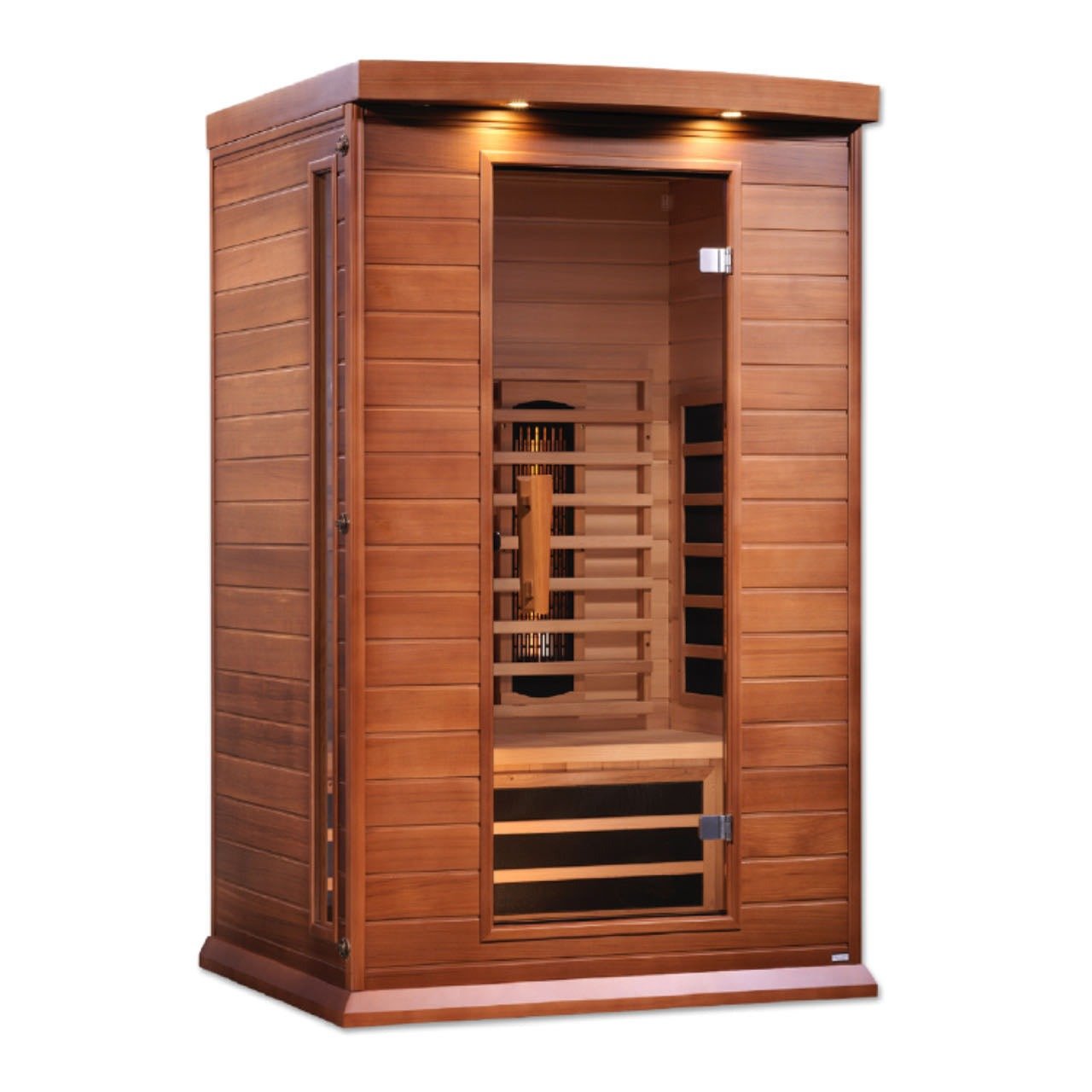 Golden Designs Near Zero EMF 2 - Person Maxxus Full Spectrum FAR Infrared Sauna with Red Cedar Wood | Model: MX - M206 - 01 - FS CED || - MX - M206 - 01 - FS CED