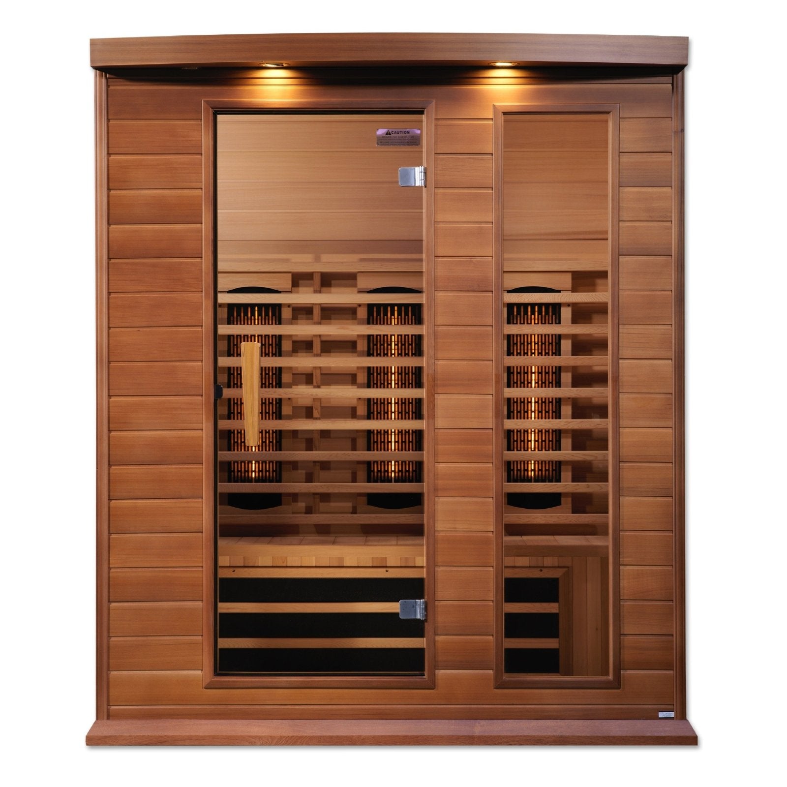 Golden Designs Near Zero EMF 3 - Person Maxxus Full Spectrum FAR Infrared Sauna with Red Cedar Wood | Model: MX - M306 - 01 - FS CED - MX - M306 - 01 - FS CED