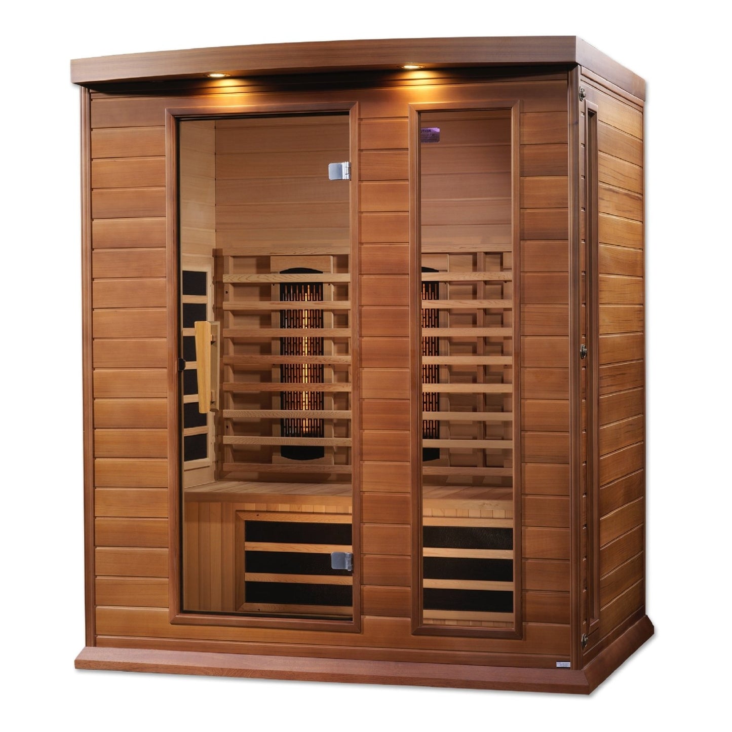 Golden Designs Near Zero EMF 3 - Person Maxxus Full Spectrum FAR Infrared Sauna with Red Cedar Wood | Model: MX - M306 - 01 - FS CED - MX - M306 - 01 - FS CED