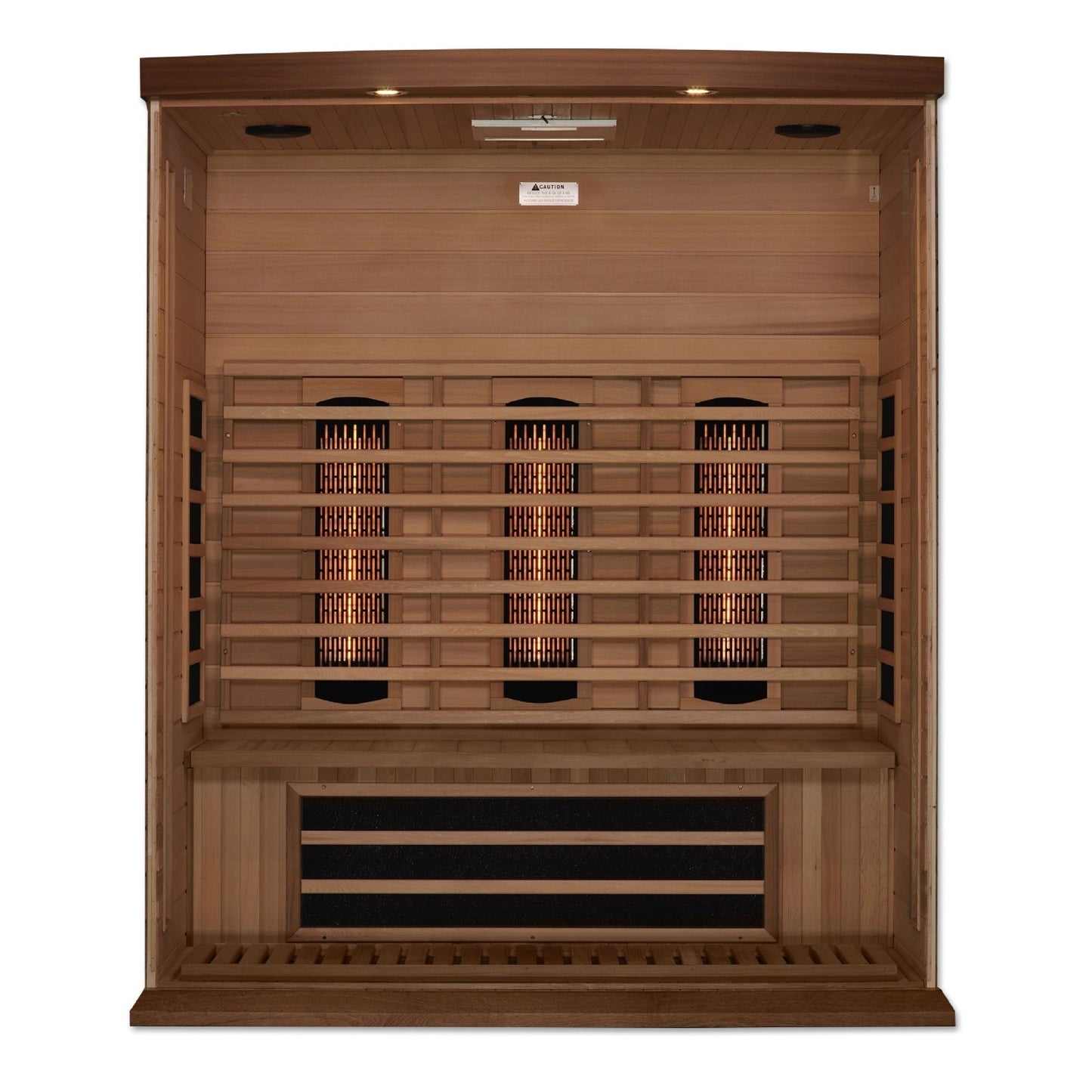 Golden Designs Near Zero EMF 3 - Person Maxxus Full Spectrum FAR Infrared Sauna with Red Cedar Wood | Model: MX - M306 - 01 - FS CED - MX - M306 - 01 - FS CED