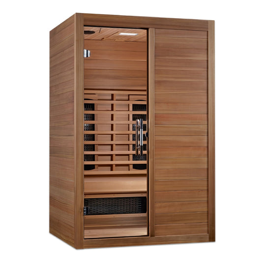 Golden Designs Maxxus S - Line Full Spectrum Infrared Sauna 2 - Person w/ Pacific Cedar MX - S206 - 01 - MX - S206 - 01 - FS - PC