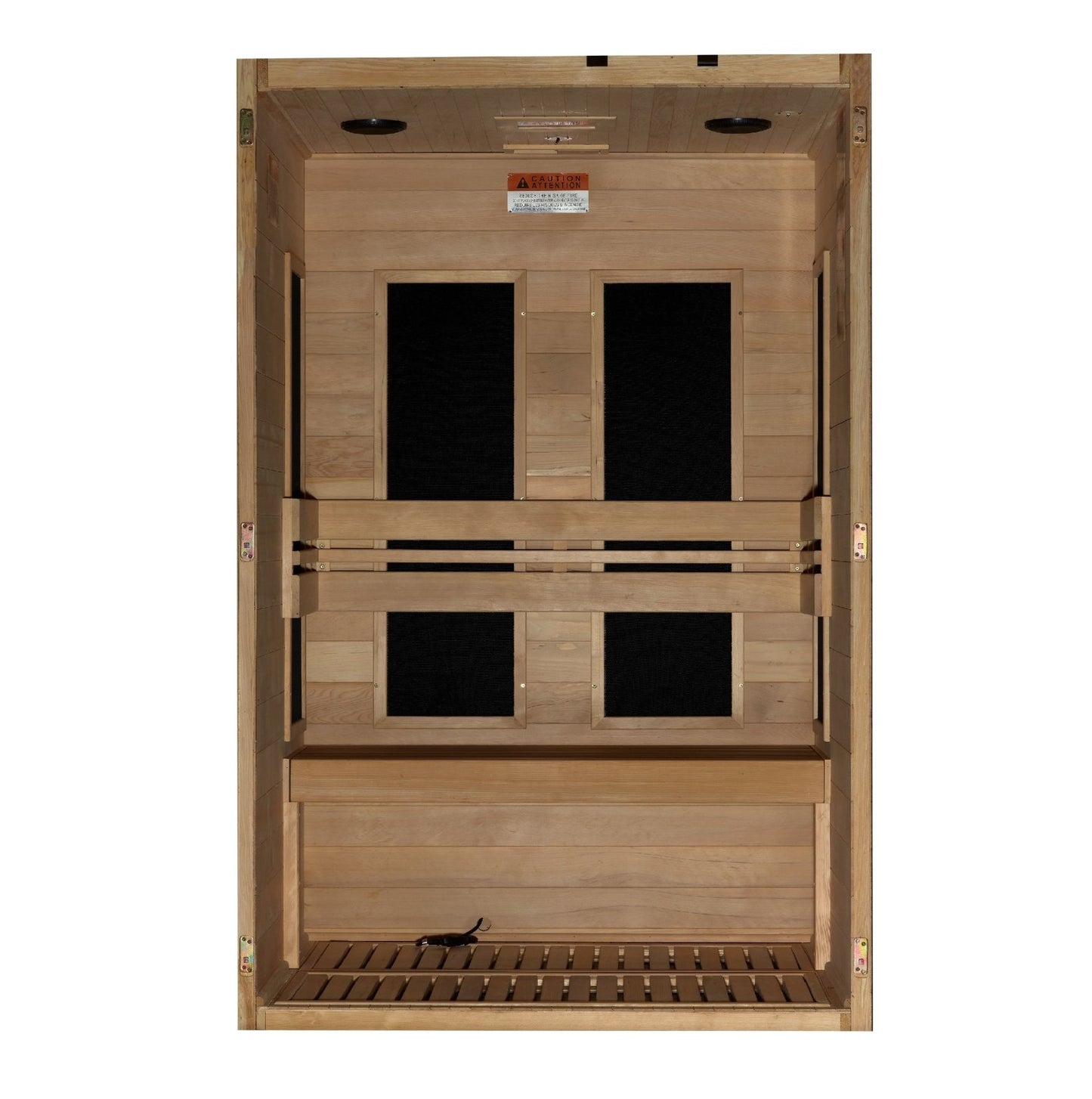 Golden Designs Maxxus S - Line Low EMF FAR Infrared Sauna 2 - Person w/ Canadian Hemlock MX - S206 - 01 - MX - S206 - 01