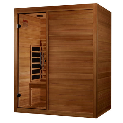 Golden Designs Maxxus S - Line Full Spectrum Infrared Sauna 3 - Person w/ Pacific Cedar MX - S306 - 01 - MX - S306 - 01 - FS - PC