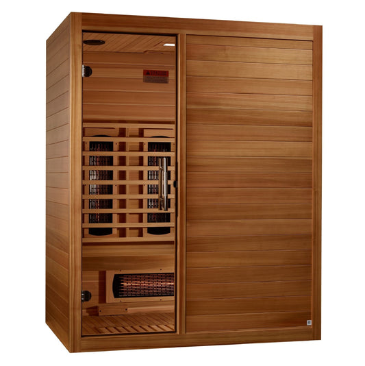 Golden Designs Maxxus S - Line Full Spectrum Infrared Sauna 3 - Person w/ Pacific Cedar MX - S306 - 01 - MX - S306 - 01 - FS - PC