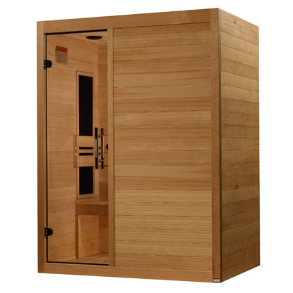 Golden Designs Maxxus S - Line Low EMF FAR Infrared Sauna 3 - Person w/ Canadian Hemlock MX - S306 - 01 - MX - S306 - 01