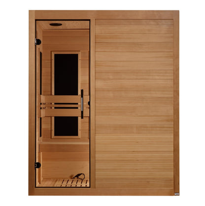 Golden Designs Maxxus S - Line Low EMF FAR Infrared Sauna 3 - Person w/ Canadian Hemlock MX - S306 - 01 - MX - S306 - 01