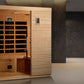 Golden Designs Ultra Low EMF 3-Person Dynamic "Bilbao" Infrared Sauna with Hemlock Wood | Model: DYN-5830-01 - DYN-5830-01