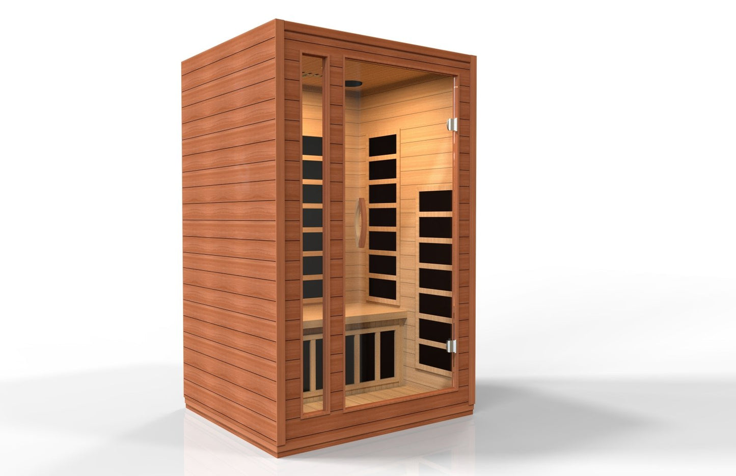 Golden Designs Ultra Low EMF 2-Person Dynamic "Avila Elite" FAR Infrared Sauna with Hemlock Wood | Model: DYN-6103-01 Elite || - DYN-6103-01 ELITE