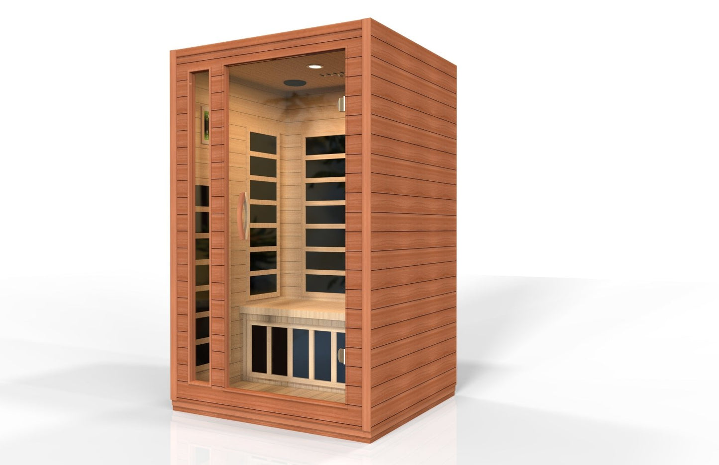 Golden Designs Ultra Low EMF 2-Person Dynamic "Avila Elite" FAR Infrared Sauna with Hemlock Wood | Model: DYN-6103-01 Elite || - DYN-6103-01 ELITE