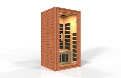 Golden Designs Low EMF 2-Person Dynamic "Avila" FAR Infrared Sauna with Hemlock Wood | Model: DYN-6103-01 || - DYN-6103-01