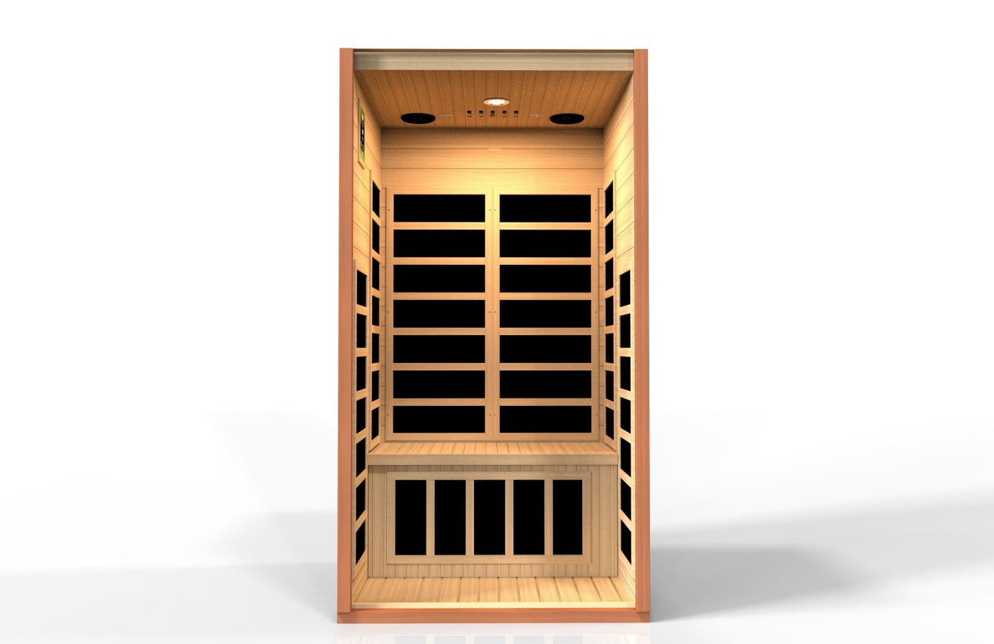 Golden Designs Low EMF 2-Person Dynamic "Avila" FAR Infrared Sauna with Hemlock Wood | Model: DYN-6103-01 - DYN-6103-01