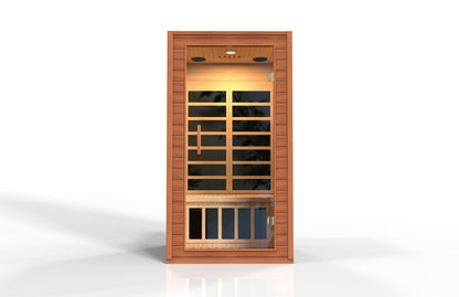 Golden Designs Low EMF 2-Person Dynamic "Avila" FAR Infrared Sauna with Hemlock Wood | Model: DYN-6103-01 || - DYN-6103-01