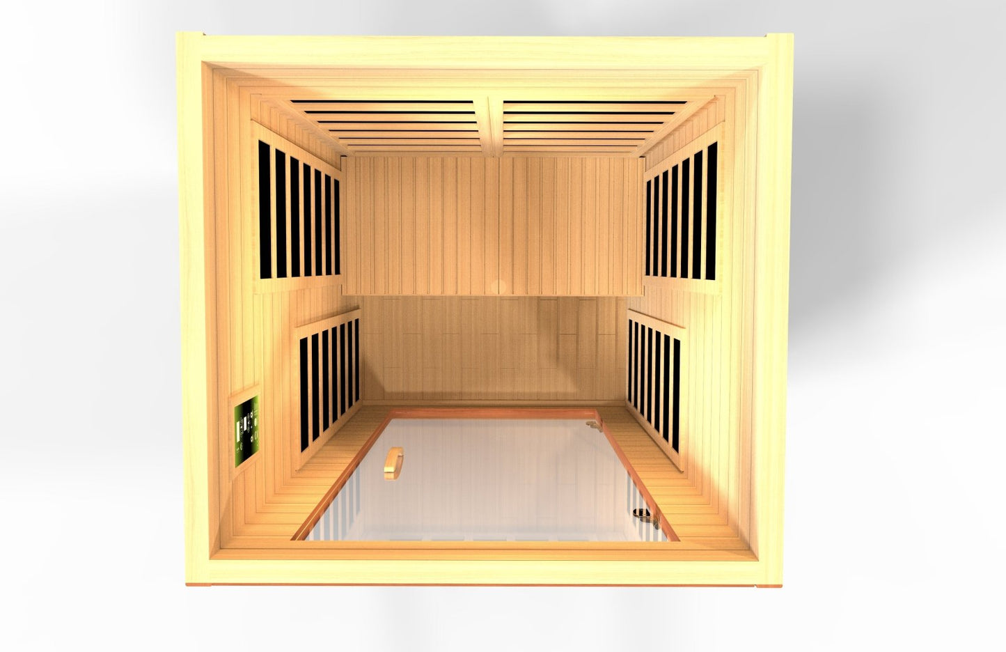 Golden Designs Low EMF 2-Person Dynamic "Avila" FAR Infrared Sauna with Hemlock Wood | Model: DYN-6103-01 - DYN-6103-01