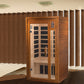 Golden Designs Low EMF 1-Person Dynamic "Barcelona" FAR Infrared Sauna with Hemlock Wood | Model: DYN-6106-01 - DYN-6106-01