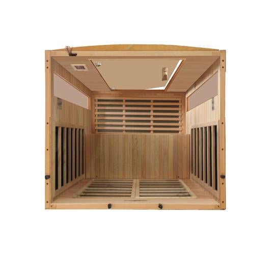 Golden Design Low EMF 2-Person Dynamic "Versailles" FAR Infrared Sauna with Hemlock Wood | Model: DYN-6202-03 - DYN-6202-03