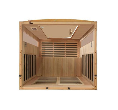 Golden Design Low EMF 2-Person Dynamic "Versailles" FAR Infrared Sauna with Hemlock Wood | Model: DYN-6202-03 - DYN-6202-03