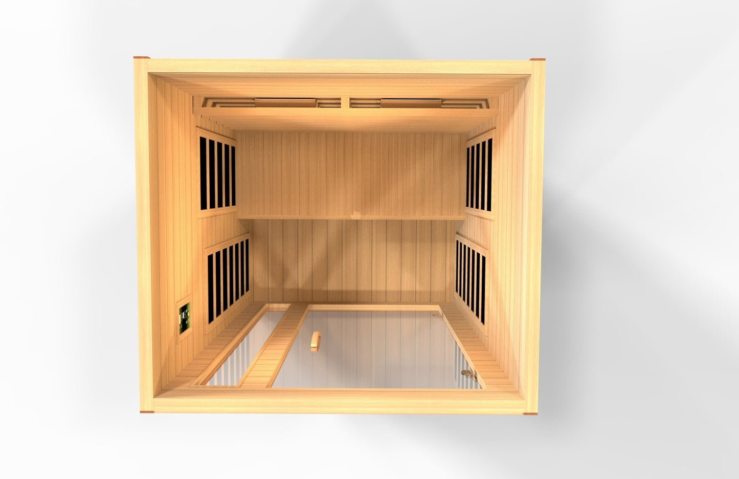 Golden Designs Near Zero EMF 2-Person Dynamic Full Spectrum "Cardoba" FAR Infrared Sauna with Hemlock Wood | Model: DYN-6203-02 FS || - DYN-6203-02 FS