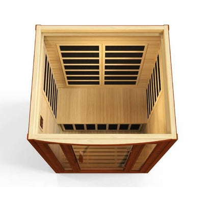 Golden Design Low EMF 2-Person Dynamic "San Marino" FAR Infrared Sauna with Hemlock Wood | Model: DYN-6206-01 - DYN-6206-01