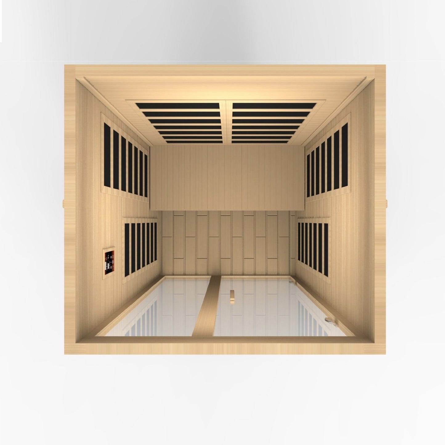 Golden Designs Low EMF 2-Person Dynamic "Santaigo" Infrared Sauna with Hemlock Wood | Model: DYN-6209-01 || - DYN-6209-01