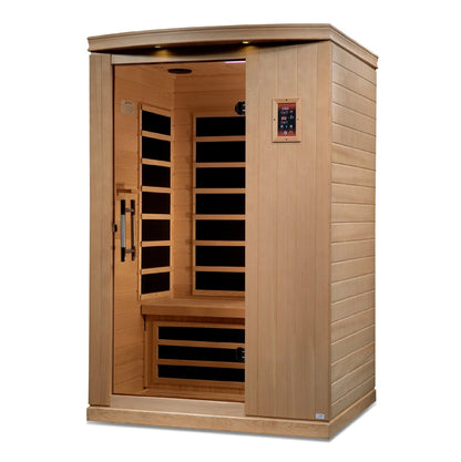 Golden Designs Ultra Low EMF 2-Person Dynamic "Venice Elite" FAR Infrared Sauna with Hemlock Wood | Model: DYN-6210-01 Elite || - DYN-6210-01 ELITE