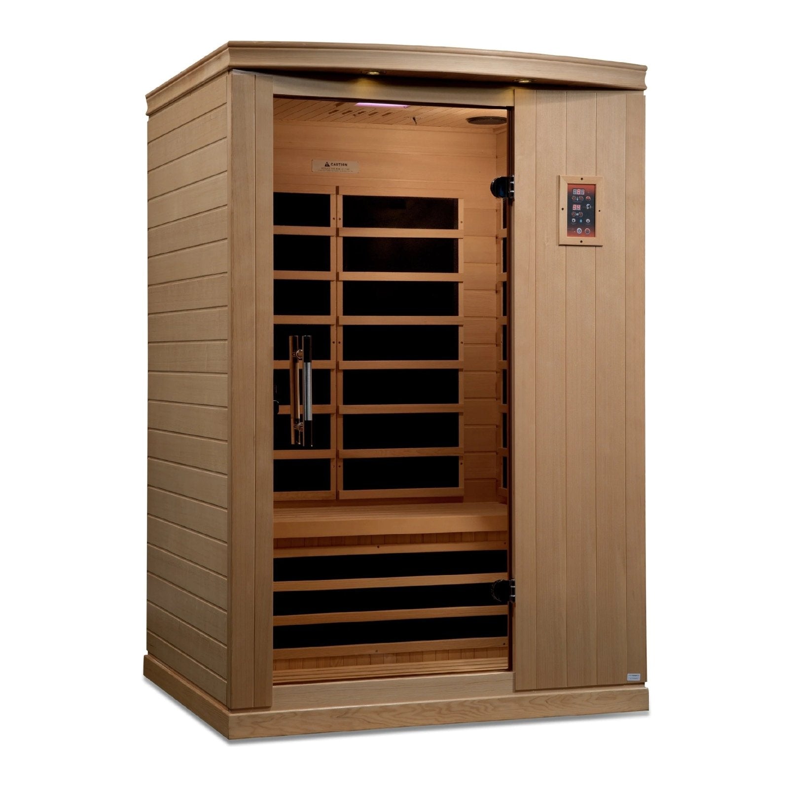 Golden Designs Ultra Low EMF 2-Person Dynamic "Venice Elite" FAR Infrared Sauna with Hemlock Wood | Model: DYN-6210-01 Elite || - DYN-6210-01 ELITE