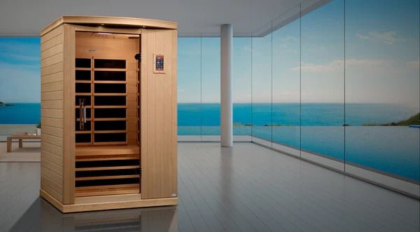 Golden Designs Ultra Low EMF 2-Person Dynamic "Venice Elite" FAR Infrared Sauna with Hemlock Wood | Model: DYN-6210-01 Elite || - DYN-6210-01 ELITE