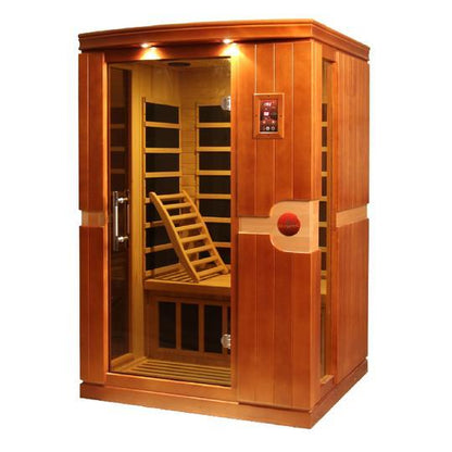 Golden Designs Low EMF 2-Person Dynamic "Venice" Infrared Sauna with Hemlock Wood | Model: DYN-6210-01 || - DYN-6210-01