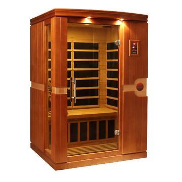 Golden Designs Low EMF 2-Person Dynamic "Venice" Infrared Sauna with Hemlock Wood | Model: DYN-6210-01 - DYN-6210-01