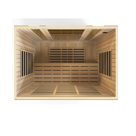 Golden Design Low EMF 4-Person Dynamic "Bergamo" Infrared Sauna with Hemlock Wood | Model: DYN-6440-01 - DYN-6440-01