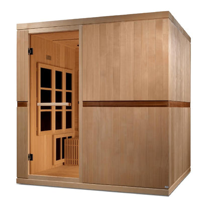 Golden Design Ultra Low EMF 8-Person Dynamic "Catalonia" Infrared Sauna with Hemlock Wood | Model: GDI-6880-01 - GDI-6880-01