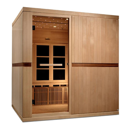 Golden Design Ultra Low EMF 8-Person Dynamic "Catalonia" Infrared Sauna with Hemlock Wood | Model: GDI-6880-01 - GDI-6880-01