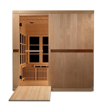 Golden Design Ultra Low EMF 8-Person Dynamic "Catalonia" Infrared Sauna with Hemlock Wood | Model: GDI-6880-01 - GDI-6880-01