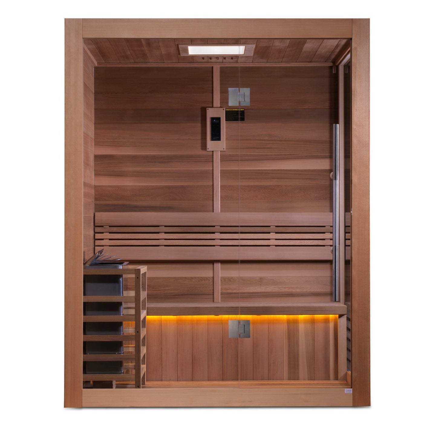 Golden Designs 3-Person Traditional Sauna "Hanko" - Red Cedar | GDI-7202-01 || - GDI-7202-01