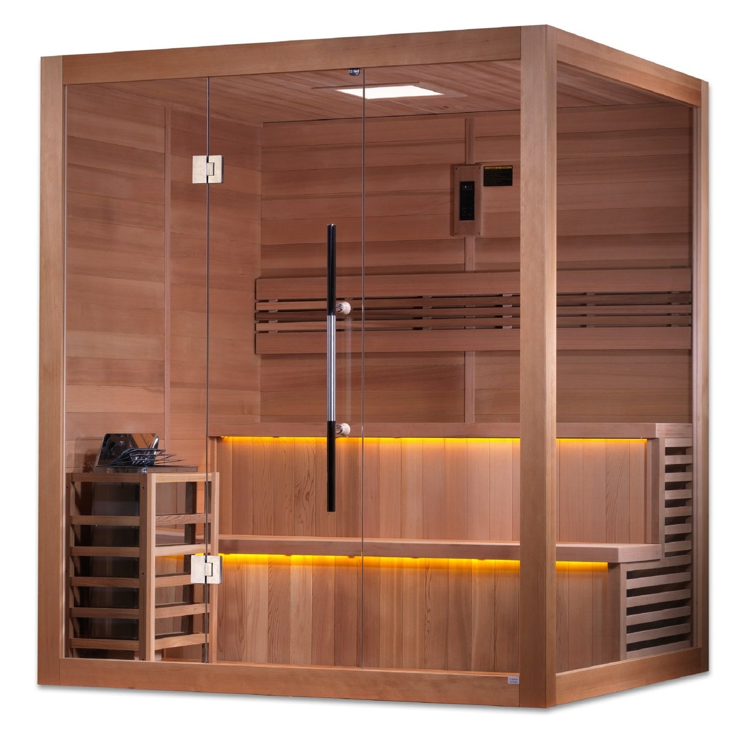 Golden Designs 6-Person Traditional Sauna "Kuusamo" - Hemlock wood | GDI-7206-01 - GDI-7206-01