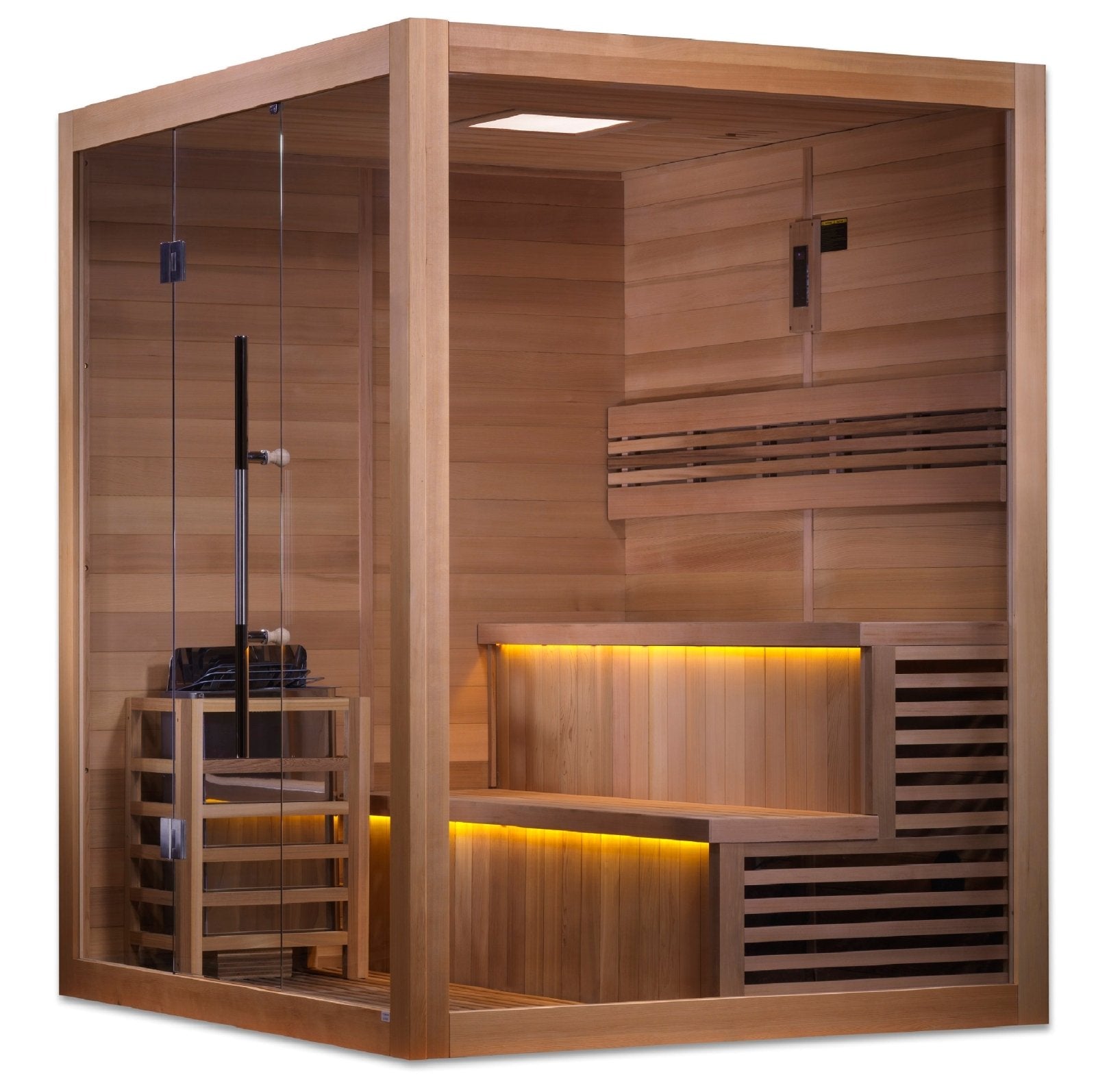 Golden Designs 6-Person Traditional Sauna "Kuusamo" - Hemlock wood | GDI-7206-01 - GDI-7206-01