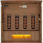 Golden Designs Near Zero EMF 4-Person Full Spectrum PureTech™ Infrared Sauna with Himalayan Salt Bar | Model: GDI-8040-02 - GDI-8040-02