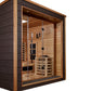 Golden Designs "Visby" 3-Person Indoor/Outdoor PureTech™ Hybrid Full Spectrum Sauna (GDI-8223-01) - Canadian Red Cedar Interior || - GDI-8223-01