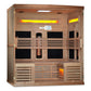 Golden Designs Near Zero EMF 6-Person Full Spectrum PureTech™ Infrared Sauna with Himalayan Salt Bar | Model: GDI-8260-01 - GDI-8260-01