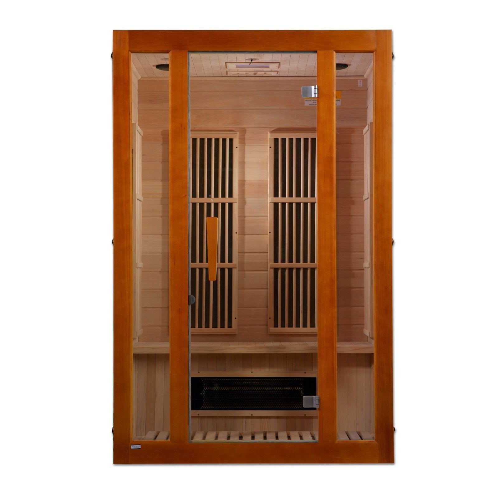 Golden Designs "Aspen" Low EMF 2-Person Maxxus FAR Infrared Sauna with Hemlock Wood | Model: MX-J206-02S || - MX-J206-02S