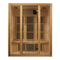 Golden Designs Low EMF 3-Person Maxxus "Bellevue" FAR Infrared Sauna with Hemlock Wood | Model: MX-J306-01 - MX-J306-01