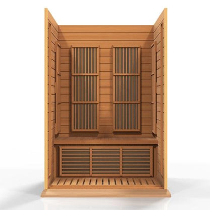 Golden Design Low EMF 2-Person Maxxus FAR Infrared Sauna with Hemlock Wood | Model: MX-K206-01 || - MX-K206-01