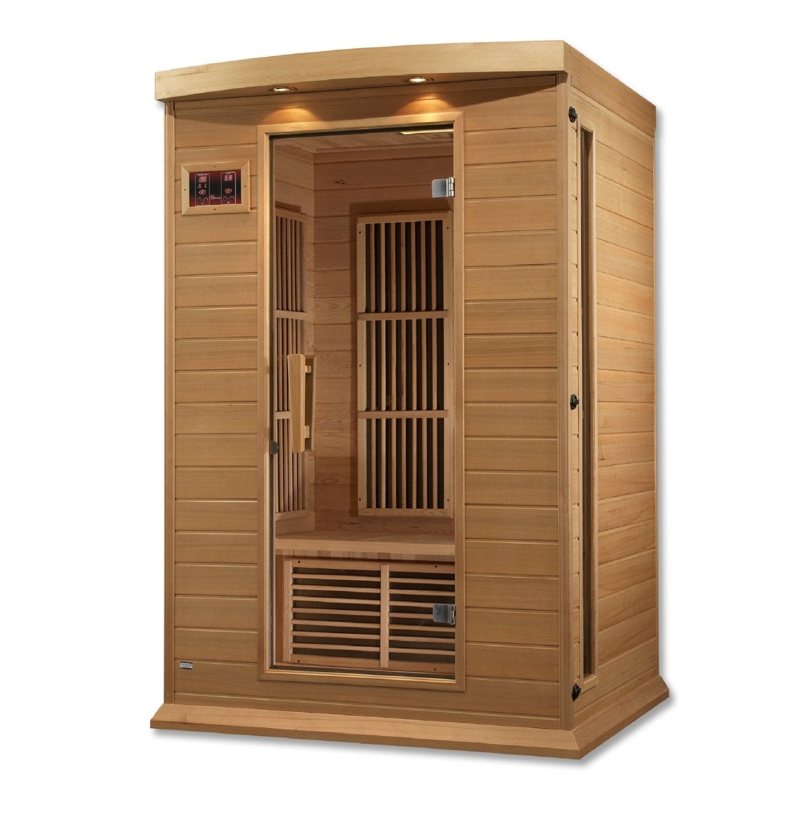 Golden Design Low EMF 2-Person Maxxus FAR Infrared Sauna with Hemlock Wood | Model: MX-K206-01 || - MX-K206-01