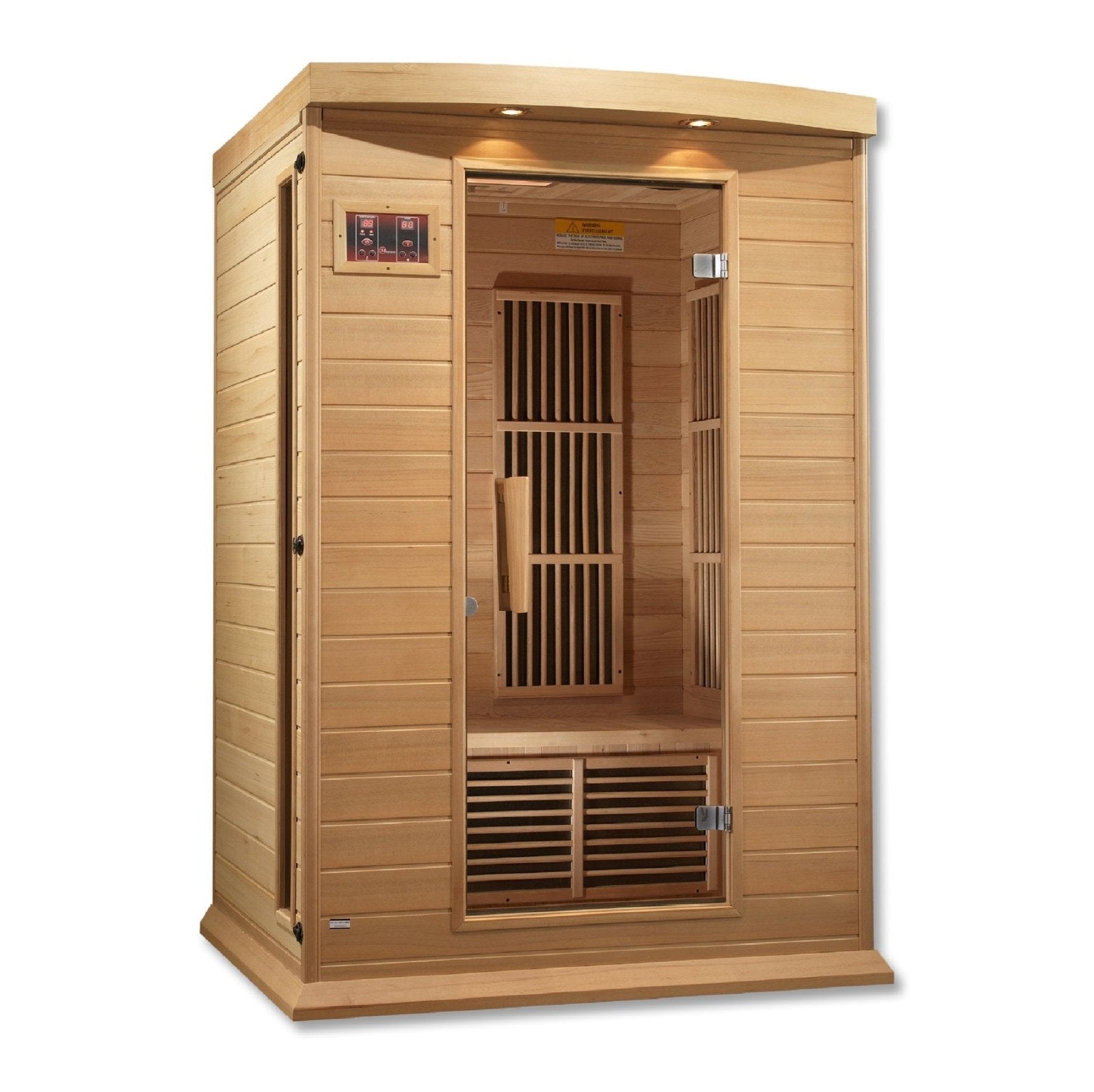 Golden Design Low EMF 2-Person Maxxus FAR Infrared Sauna with Hemlock Wood | Model: MX-K206-01 || - MX-K206-01