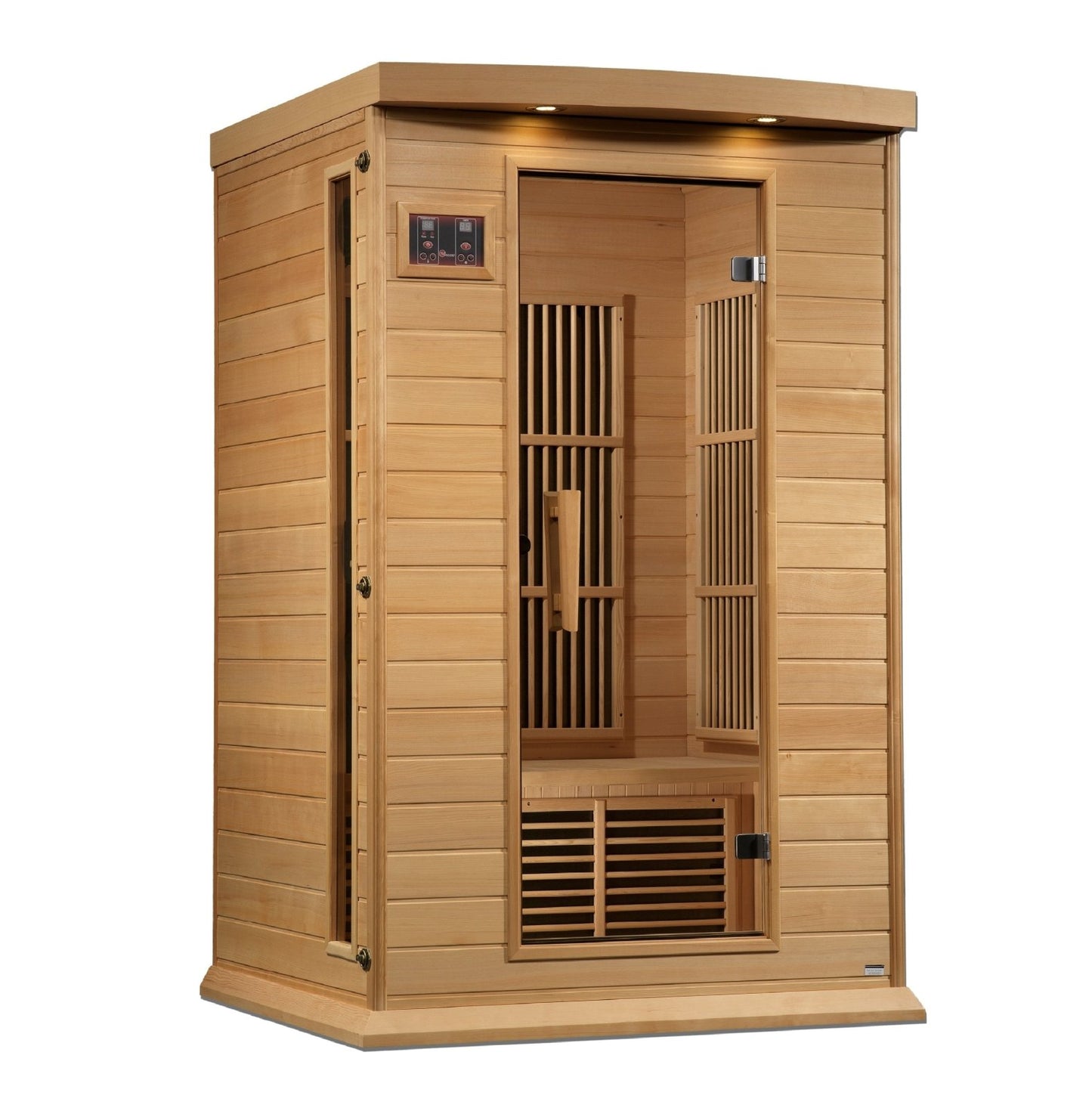 Golden Designs Near Zero EMF 2-Person Maxxus FAR Infrared Sauna with Hemlock Wood | Model: MX-K206-01-ZF || - MX-K206-01-ZF