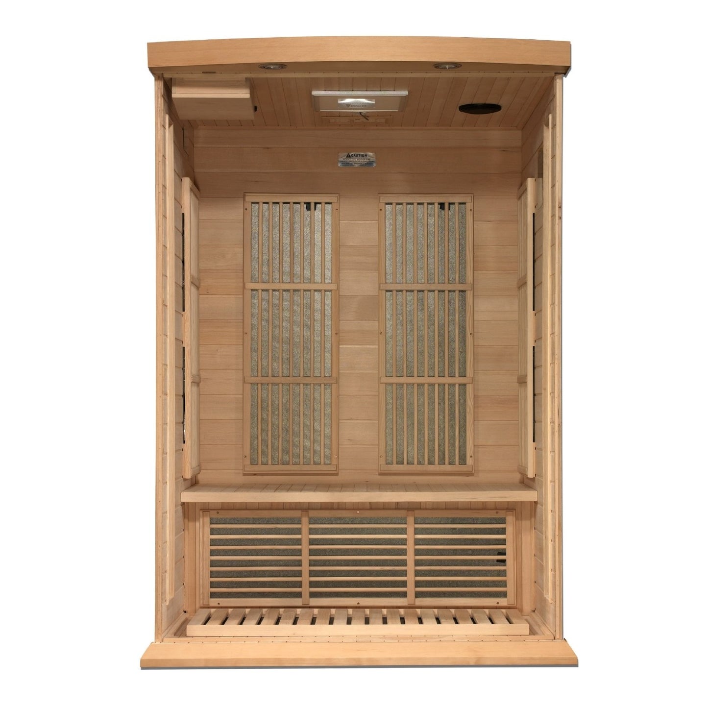 Golden Designs Near Zero EMF 2-Person Maxxus FAR Infrared Sauna with Hemlock Wood | Model: MX-K206-01-ZF || - MX-K206-01-ZF