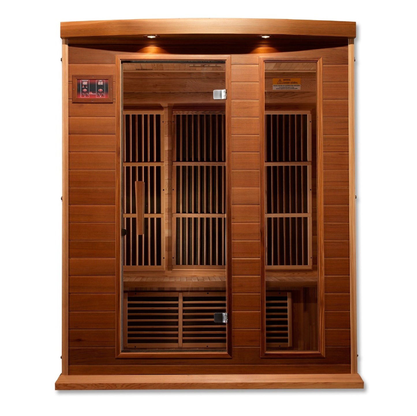 Golden Design Low EMF 3-Person Maxxus FAR Infrared Sauna with Red Cedar Wood | Model: MX-K306-01 CED - MX-K306-01 CED