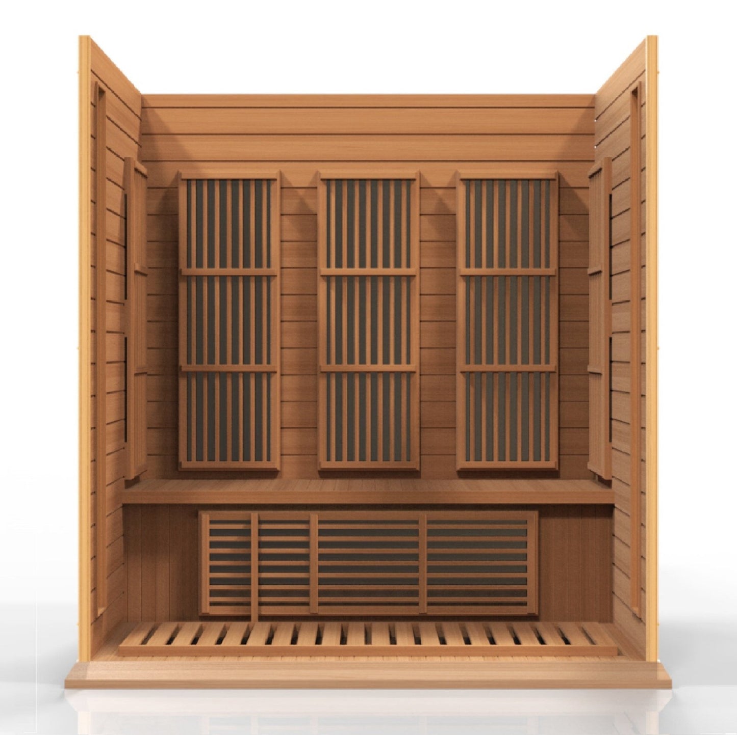 Golden Design Low EMF 3-Person Maxxus FAR Infrared Sauna with Red Cedar Wood | Model: MX-K306-01 CED - MX-K306-01 CED