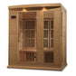 Golden Designs Near Zero EMF 3-Person Maxxus FAR Infrared Sauna with Hemlock Wood | Model: MX-K306-01-ZF - MX-K306-01-ZF