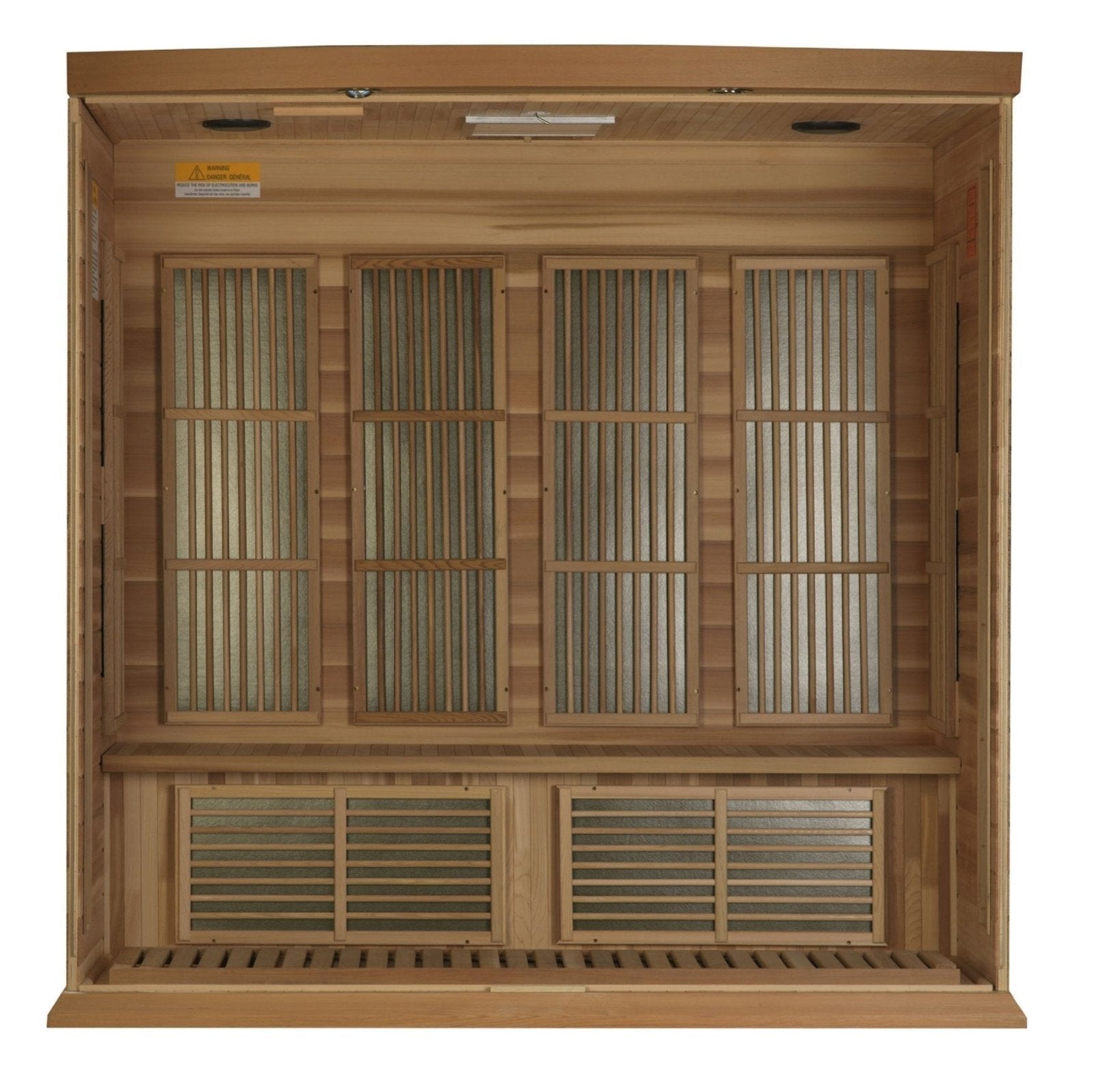 Golden Design Low EMF 4-Person Maxxus FAR Infrared Sauna with Red Cedar Wood | Model: MX-K406-01 CED - MX-K406-01 CED